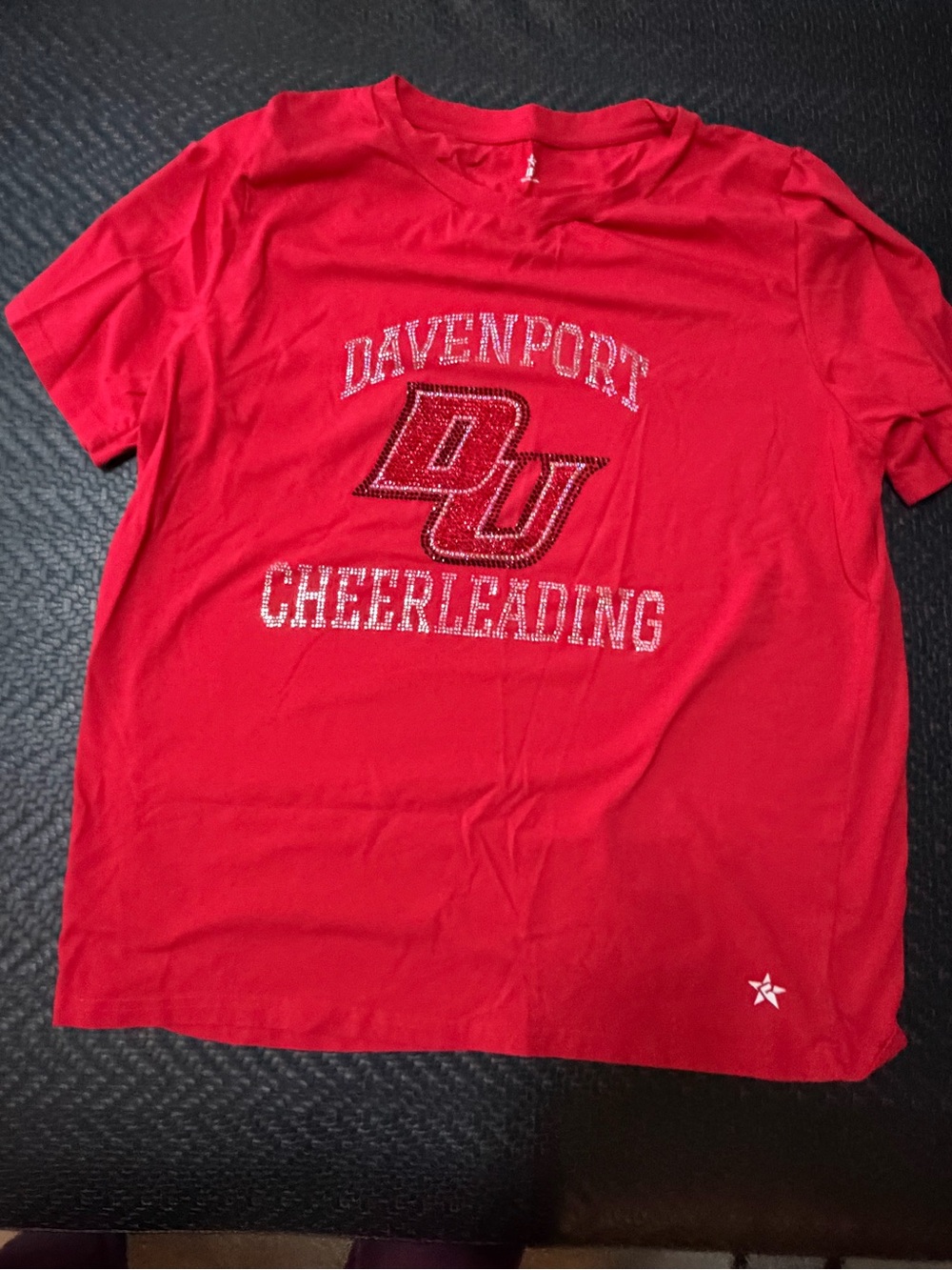 Davenport Cheerleading Short-Sleeve Red Tee